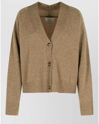 Loulou de Saison - Cashmere Cardigan Long Sleeve V Neckline - Lyst