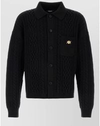 Versace - Virgin Wool Cardigan - Lyst