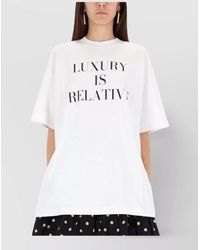 Moschino - Short-Sleeved T-Shirt With Bold Print - Lyst