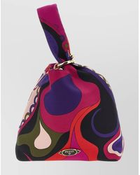 PUCCI - Top Handle Clutch Bold Print - Lyst
