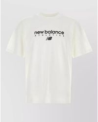 New Balance - Cotton Crew Neck Short Sleeve T Shirt - Lyst