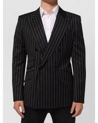 Dolce & Gabbana - Stripes Sicilia 1 Button Suit Blazer Co+Wo - Lyst