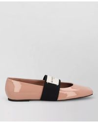 Givenchy - Leather Square-Toe Ballerina Shoes - Lyst