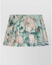 Givenchy - Silk Floral-Print Knee-Length Shorts - Lyst