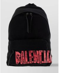 Balenciaga - 'Front Zip Pocket' Printed Backpack - Lyst