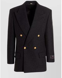 Gucci - Wool Cashmere Double-Breasted Military Jacket - Lyst