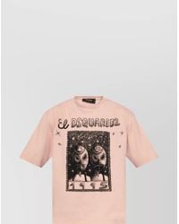 DSquared² - Graphic Print Cotton Short Sleeve T-Shirt - Lyst