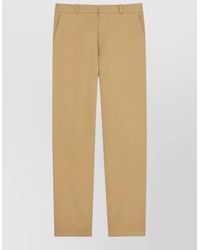 Saint Laurent - Cotton Gabardine Chino Trousers Belt Loops - Lyst