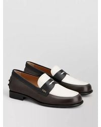 Tod's - Leather Loafers Urban Style Rubber Sole - Lyst
