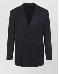 Tom Ford - Wool Pinstripe Double-Breasted Blazer - Lyst