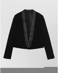 Tom Ford - Virgin Wool Cropped Single-Breasted Tuxedo Blazer - Lyst