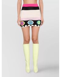 Barrow - Cotton Knit Mini Skirt - Lyst