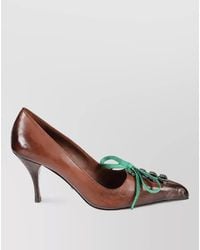 Prada - Leather Lace-Up Shoes - Lyst