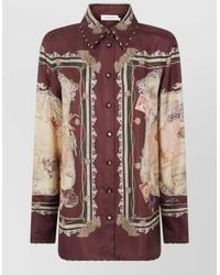 Zimmermann - Silk Printed Relaxed-Fit Shirt - Lyst