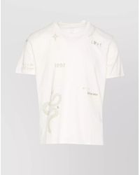 Zadig & Voltaire - Crew Neck T-Shirt With Embroidered Graphic Print - Lyst