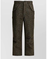 Beams Plus - Cargo Shorts Animal Print Belt Loops Pockets - Lyst