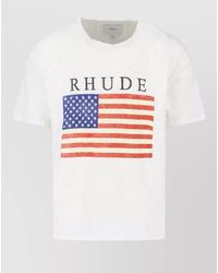 Rhude - Cotton Graphic Print Short Sleeve T-Shirt - Lyst