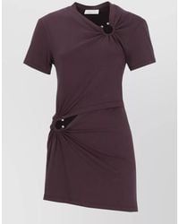 Rabanne - Cotton Cutout Mini Dress - Lyst