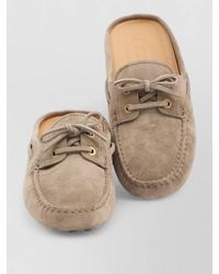 Tod's - Leather Boat Loafer Style Slider Sandals - Lyst