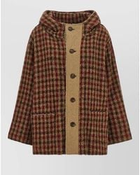 R13 - Houndstooth Check Jacket - Lyst