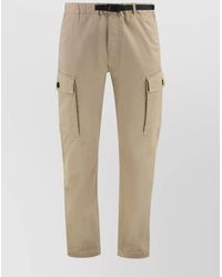 Woolrich - Cotton Belted Cargo Trousers - Lyst
