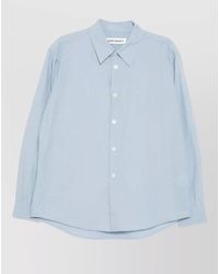 Our Legacy - Shirt Regular Fit Curved Hem Long Sleeves - Lyst