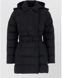 Burberry - Down Belted Quilted Parka Coat - Lyst