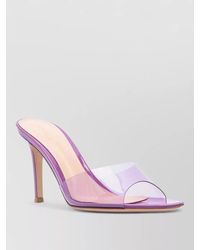 Gianvito Rossi - Elle 85 Mule Plexiglass Transparent Strap - Lyst