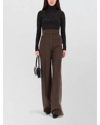 Max Mara - Wool Cashmere Ribbed Knit Turtleneck Top - Lyst