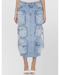 The Attico - Sky Cargo Midi Skirt For - Lyst
