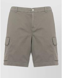 Woolrich - Cotton Cargo Bermuda Shorts Multiple Pockets - Lyst