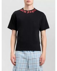 Palm Angels - Regular Fit Crew Neck Short Sleeve T-Shirt - Lyst