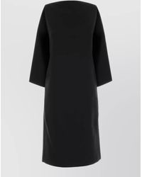 Jil Sander - Silk Blend Mini Dress - Lyst