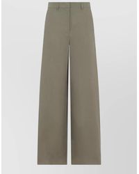 Giorgio Armani - Linen Wide-Leg Trousers - Lyst