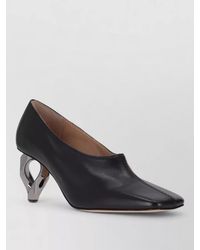 JW Anderson - Chain Detail Leather Heel Pumps - Lyst