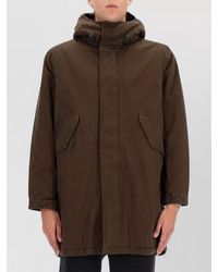 Aspesi - Hooded Long Parka Jacket Regular Fit - Lyst