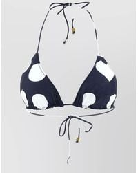 Jacquemus - Triangle Bikini Top Polka Dots Beads Halter - Lyst
