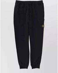 Stone Island - Technical Pants Elastic Cuffs Side Pocket - Lyst