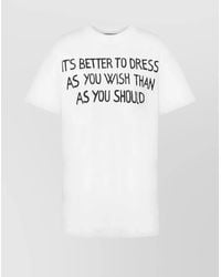 Moschino - Organic Cotton Logo Print T-Shirt - Lyst
