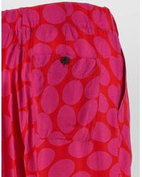 Dries Van Noten - Printed Pleated Wide-Leg Trousers - Lyst