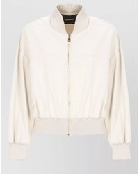 Fabiana Filippi - Short Jacket High Collar Long Sleeves - Lyst