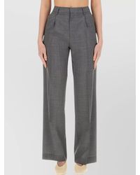 PT Torino - Lola Wide Leg Trousers With Front Pleats - Lyst