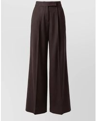 Max Mara - Camel Hair Wide-Leg Trousers - Lyst