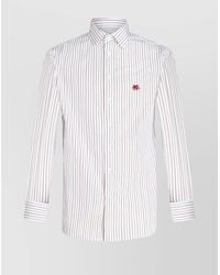 Etro - Striped Regular-Fit Cotton Shirt - Lyst
