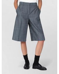 Jil Sander - Pleated Shorts Belt Loops Back Pockets - Lyst