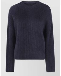 Uma Wang - Fluffy Wool Crewneck Sweatshirt - Lyst