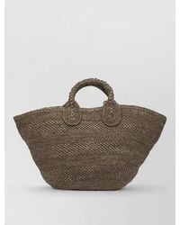 IBELIV - Beach Bag Handbags Braided Handles Texture - Lyst