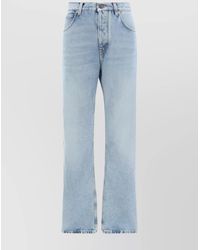 Balenciaga - Denim Low-Rise Straight-Leg Trousers - Lyst