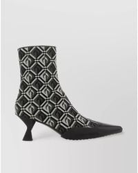 Marine Serre - Embroidered Ankle Boots - Lyst