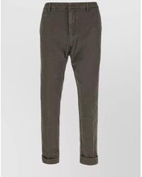 Dondup - Trousers With Back Pockets And Rolled Cuffs - Lyst